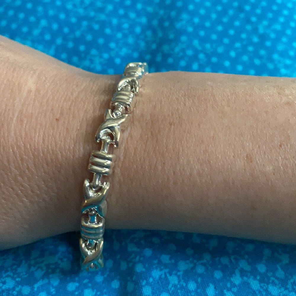 Vintage silver woman’s Bracelet marked Italy 925 - Picture 10 of 10